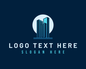 Skyscraper - Urban Residential Property logo design