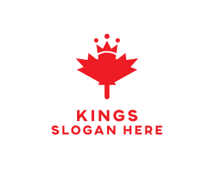 Crown Maple Leaf logo design