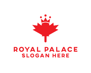 Crown Maple Leaf logo design