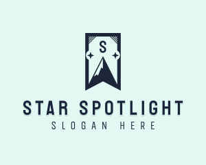 Mountain Star Banner logo design