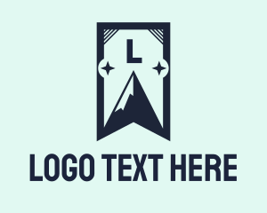 Guide - Mountain Star Letter Banner logo design