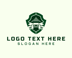 Automotive - Sports Car Vehicle Shield logo design