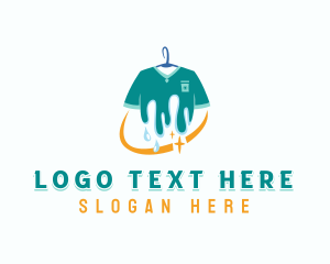 Clothes - Shirt Laundry Washing logo design