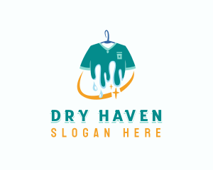 Shirt Laundry Washing logo design