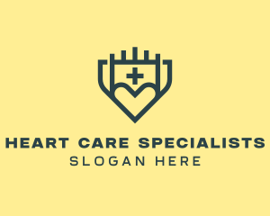 Cardiologist - Medical Shield Clinic logo design