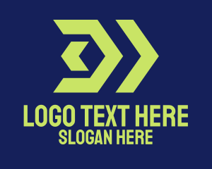 Logistic Services - Forward Tech Arrows logo design