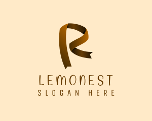 Economic - Simple Ribbon Letter R logo design