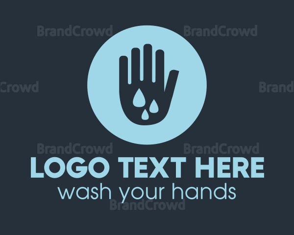 Water Clean Hand Logo