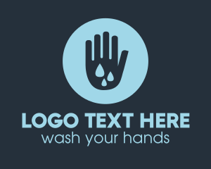 Clean - Water Clean Hand logo design