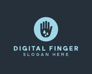 Finger - Water Clean Hand logo design