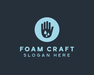 Foam - Water Clean Hand logo design