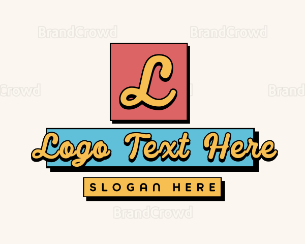 Geometric Retro Art Logo