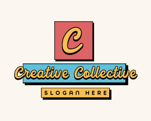 Geometric Retro Art logo design