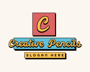 Geometric Retro Art logo design