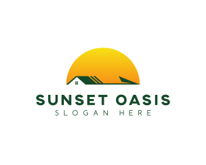 Sunset Arrow House logo design