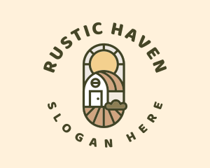 Farmhouse - Homestead Rural Farmhouse logo design