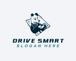 Motorist - Dog Auto Driving logo design