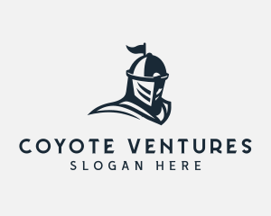 Knight Armor Helmet logo design