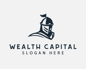 Knight Armor Helmet logo design