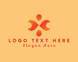 Loop - Modern Gradient Wave logo design