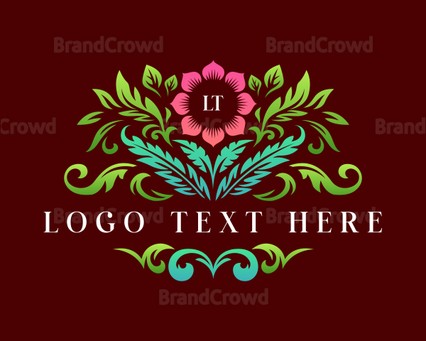 Luxury Flower Boutique Logo