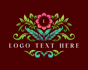 Luxury Flower Boutique Logo