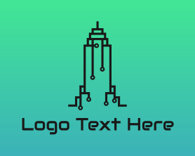 Technology - Technology Building City logo design