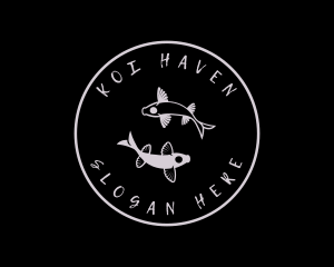 Koi - Koi Fish Aquarium logo design