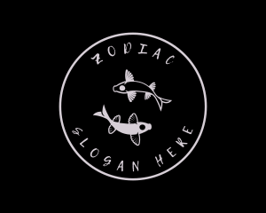 Koi Fish Aquarium logo design