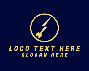 Electric Bolt Plug Logo