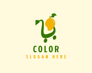 Shopper - Mango Shopping Cart logo design