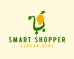 Shopper - Mango Shopping Cart logo design