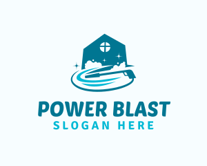 Power Wash Housekeeping logo design