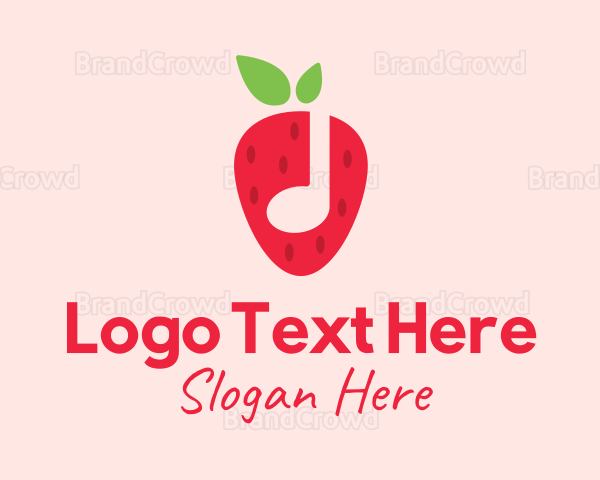 Strawberry Music Note Logo