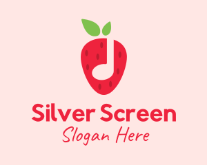 Music Show - Strawberry Music Note logo design