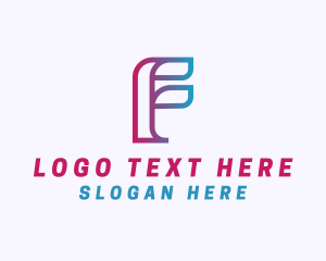 Logistic - Logistics Courier Letter F logo design