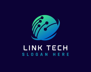 Link Network Technology logo design