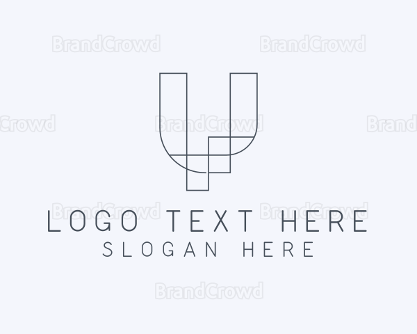 Modern Architecture Letter U Logo