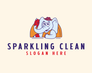 Dishwasher - Elephant Dishwasher Cleaner logo design