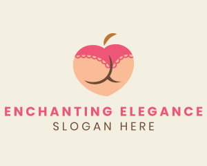 Alluring - Erotic Peach Panty logo design