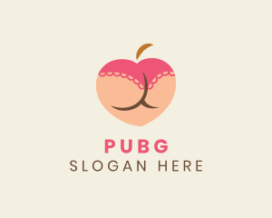 Sexy - Erotic Peach Panty logo design