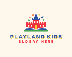 Kindergarten Child Learning logo design