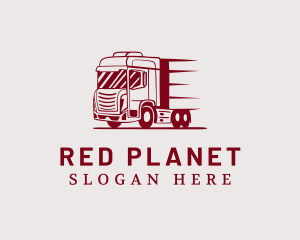 Red Freight Trucking logo design