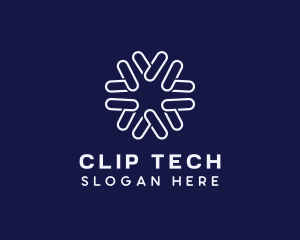 Clip - Paper Clip Shape logo design