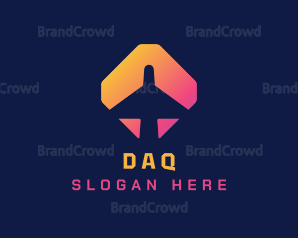 Gradient Logistics Airplane Logo