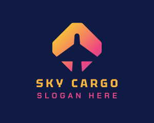 Gradient Logistics Airplane  logo design