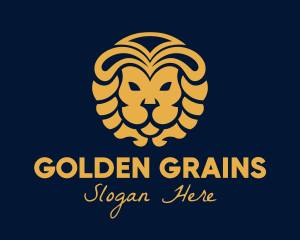 Golden Lion Luxury logo design