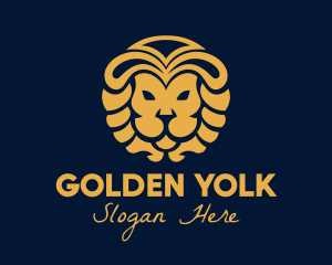 Golden Lion Luxury logo design