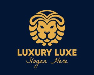 Golden Lion Luxury logo design