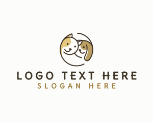 Cat - Puppy Kitten Grooming logo design